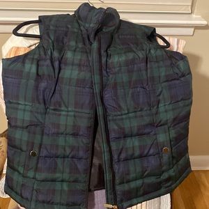 Charter Club green tartan vest.